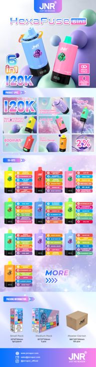120000 200 Pcs - Jnr Hexafuse 6 in 1 manufacturers