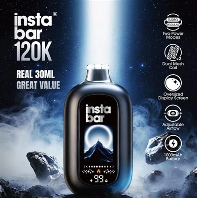 Insta Instabar Mega 120K Puffs bir martalik vape ulgurji savdosi
